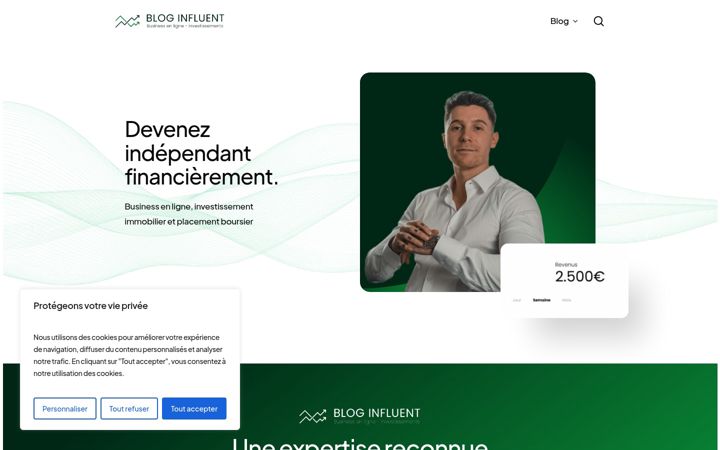 Screenshot of bloginfluent.fr