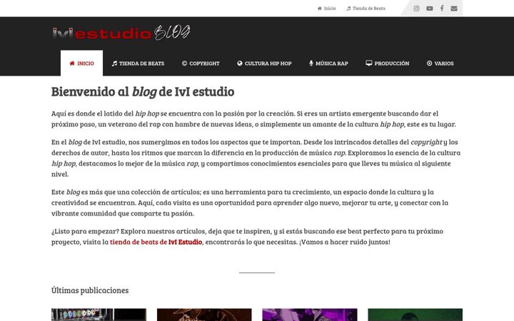Screenshot of blogiviestudio.com