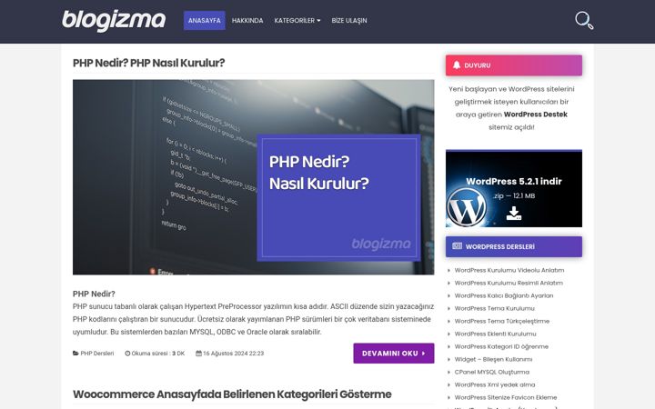 Screenshot of blogizma.org