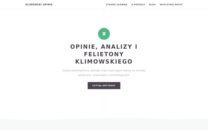 Ekrānuzņēmums no blogklimowskiego.pl