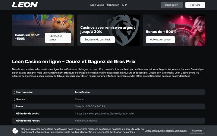 Screenshot of bloglecturerapide.com