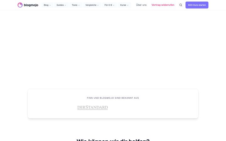 Screenshot of blogmojo.de