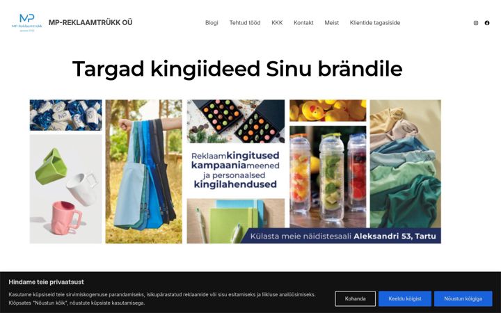Screenshot of blogmpreklaam.ee