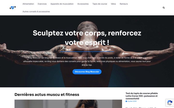 Screenshot of blogmuscular.fr