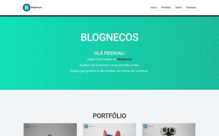Screenshot of blognecos.pt