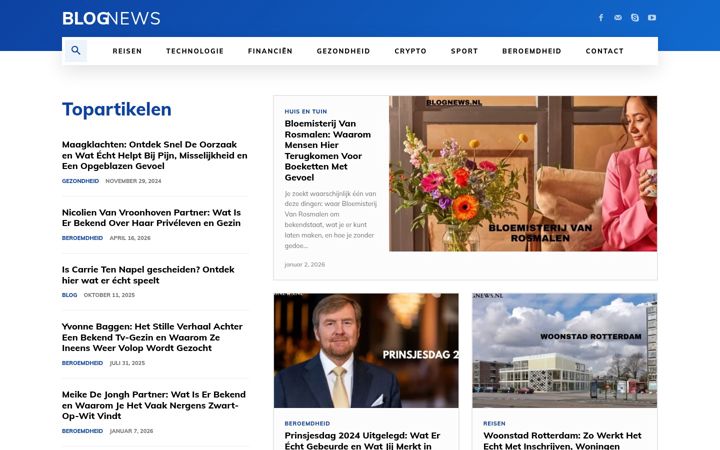 Screenshot of blognews.nl
