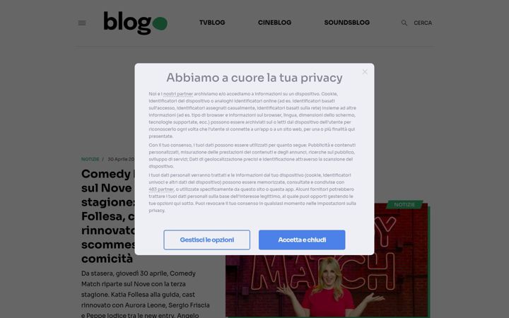 Screenshot of blogo.it