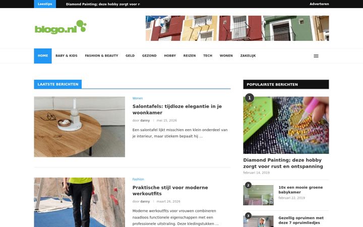 Screenshot of blogo.nl