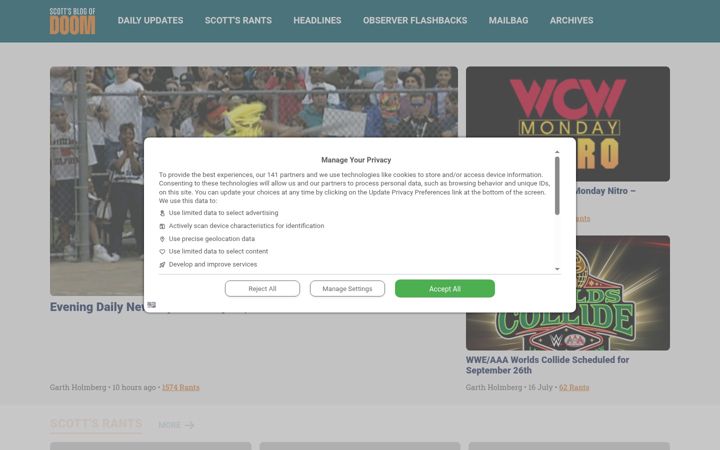 Screenshot of blogofdoom.com