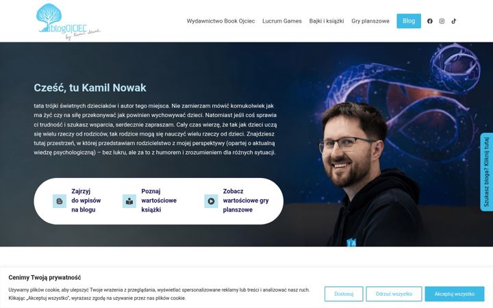 Ekraanipilt saidist blogojciec.pl