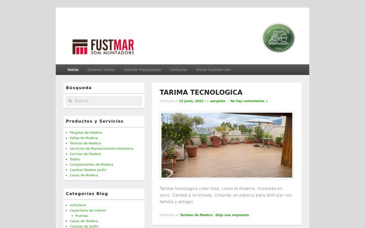 Screenshot of blogpergolas.com