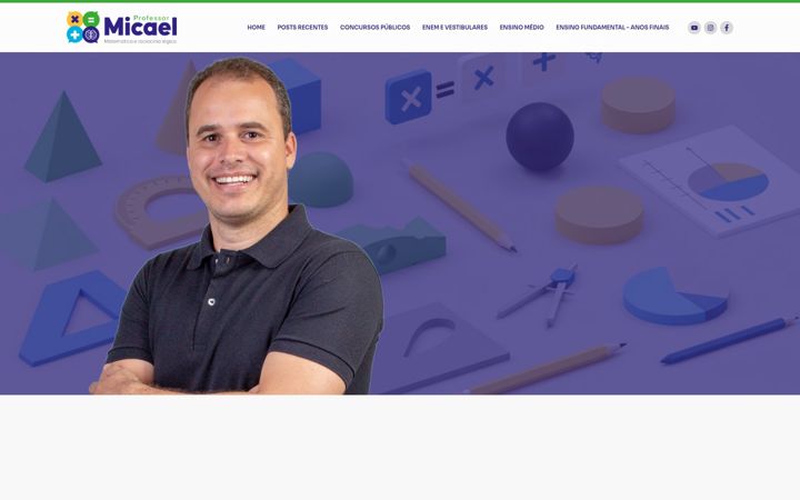 Screenshot of blogprofessormicael.com