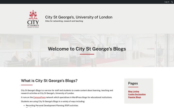 Screenshot of blogs.city.ac.uk