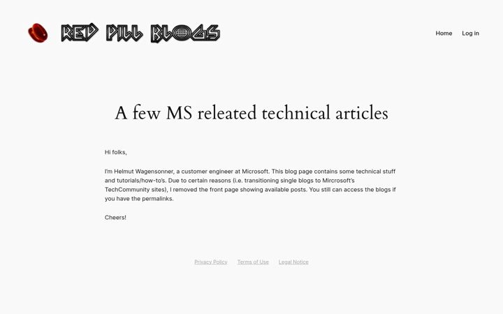 Screenshot of blogs.ms