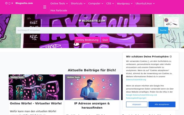Screenshot of blogseite.com