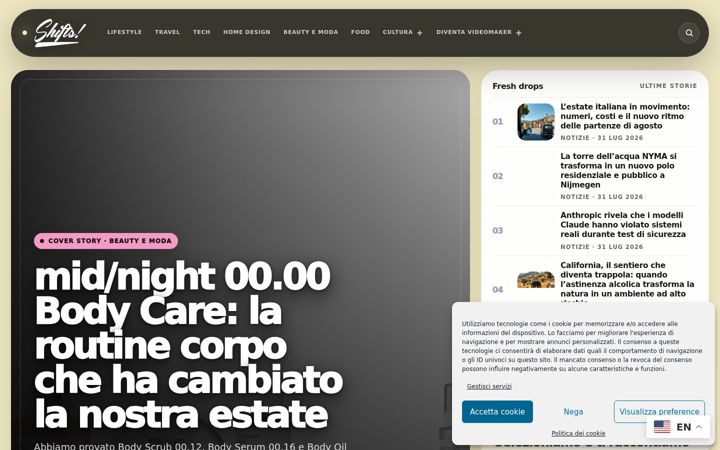 Screenshot of blogshifts.net