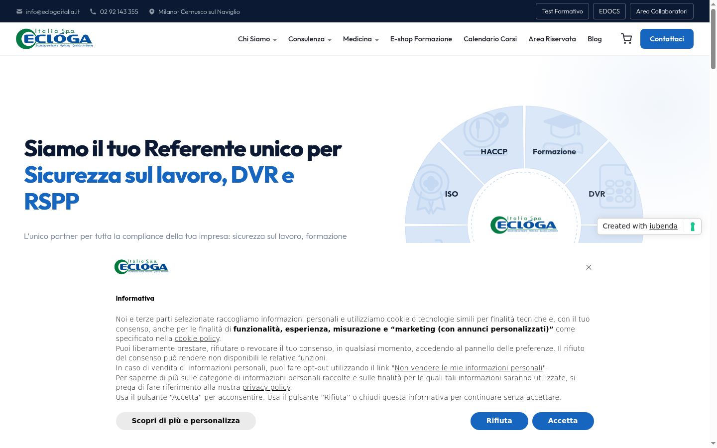Captura de ecrã do banner de consentimento apresentado antes de qualquer interação
