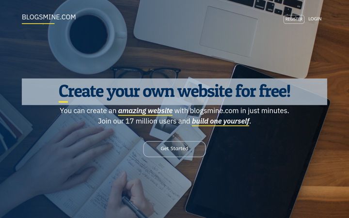 Screenshot di blogsmine.com