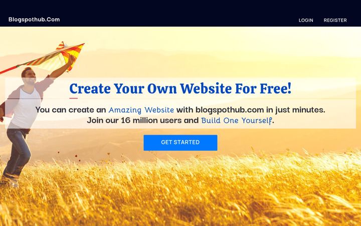 Snímek obrazovky blogspothub.com