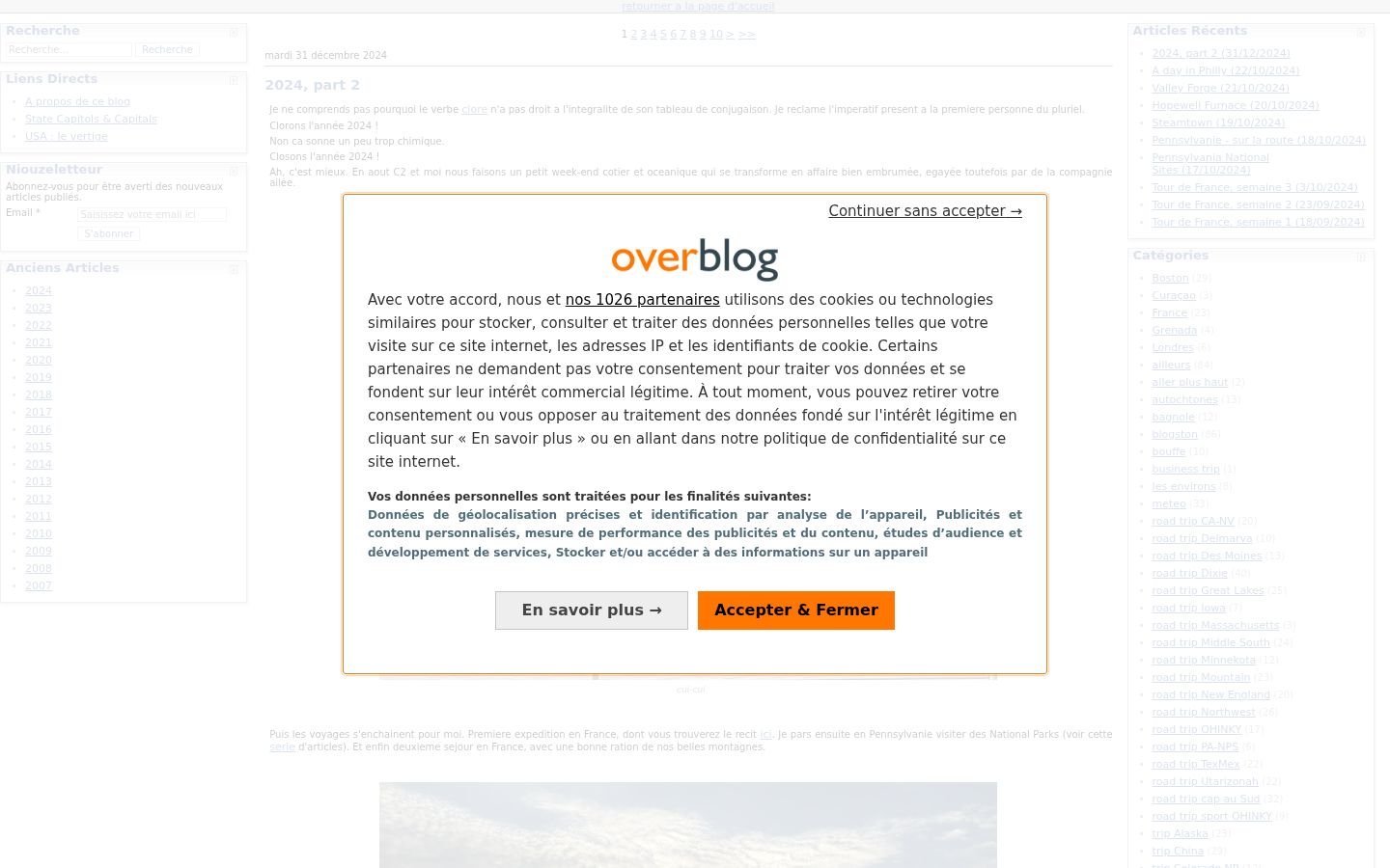 Screenshot des Einwilligungsbanners vor jeglicher Interaktion