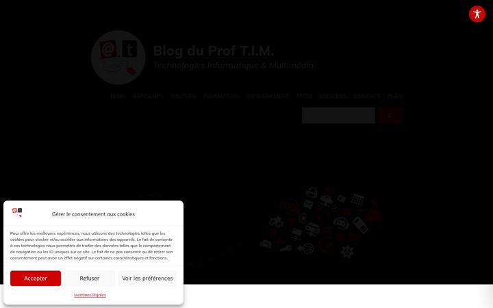 Screenshot stránky blogtim.fr