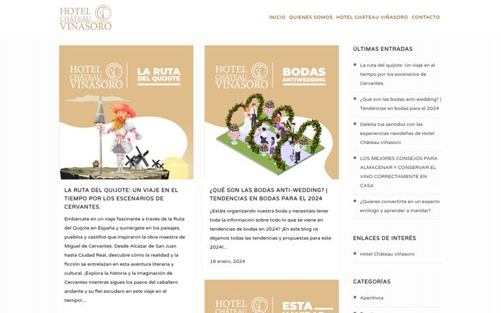 Screenshot of blogturismolamancha.es