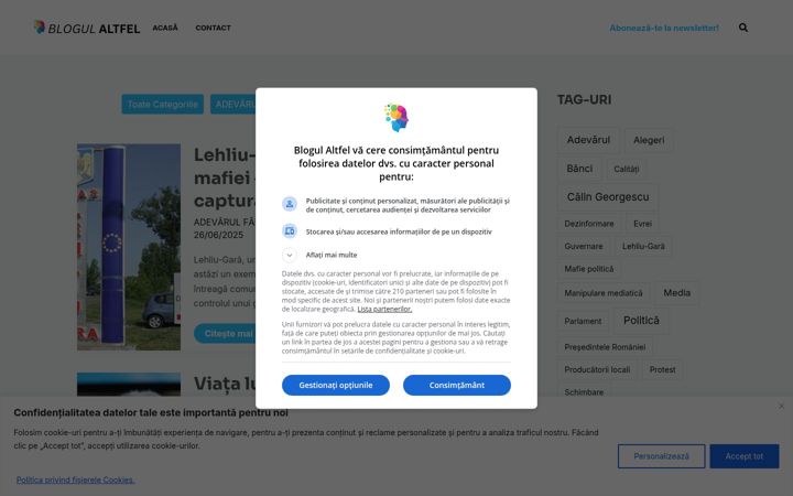 Screenshot of blogul-altfel.com