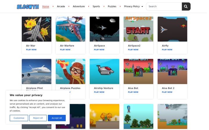 Screenshot of blogwyh.com