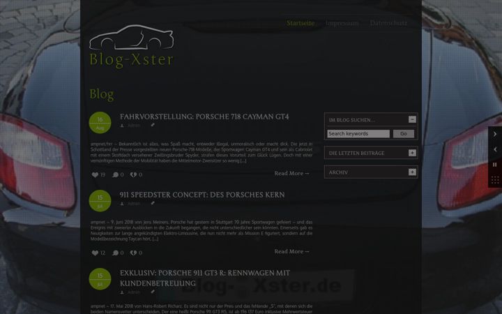 Screenshot of blogxster.de