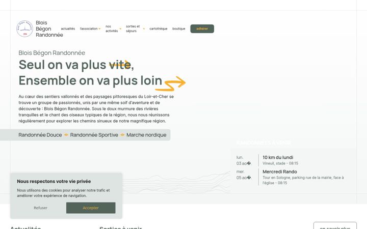 Ekrano kopija bloisbegonrandonnee.fr