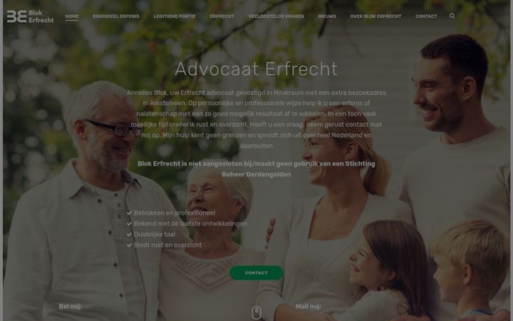Screenshot of blokadvocatuur.nl
