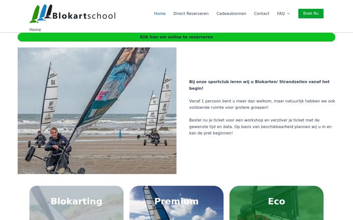 Screenshot stránky blokartschool.nl