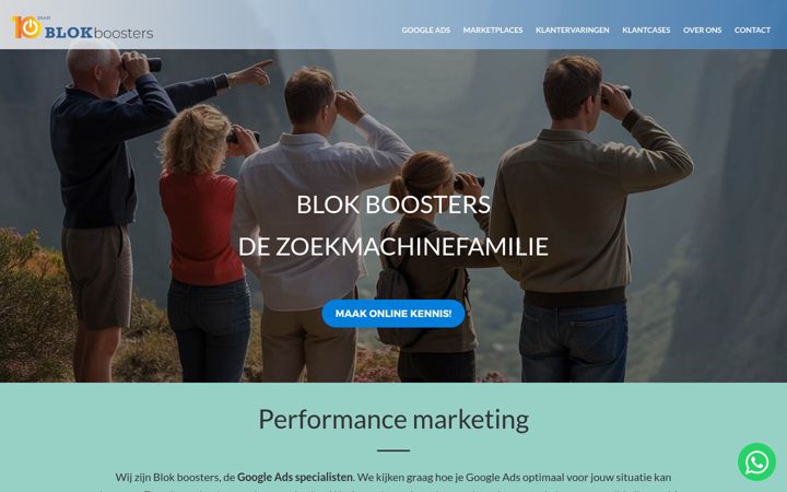 Ekrano kopija blokboosters.nl