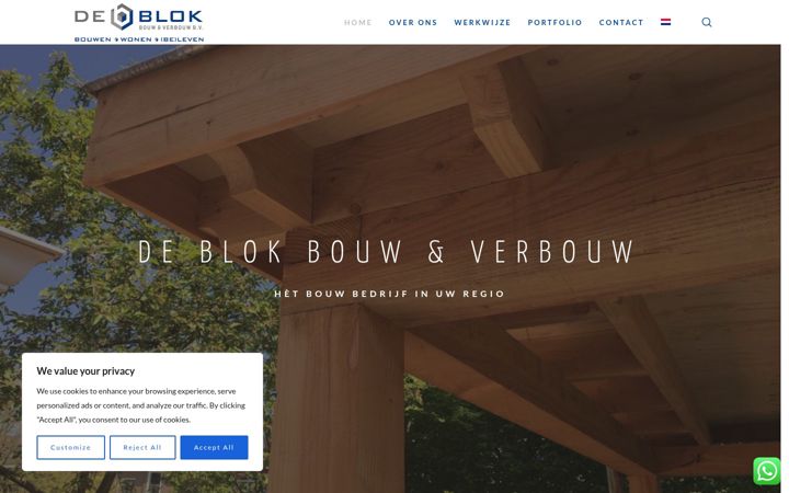 Ekrano kopija blokbouwbv.nl