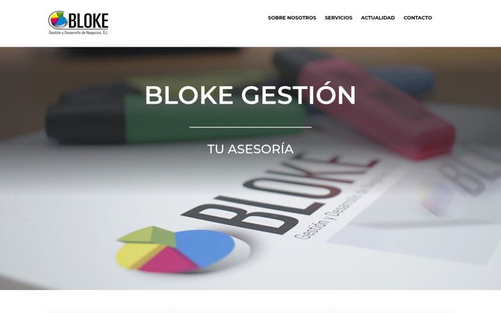 Captura de ecrã de blokegestion.com