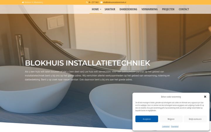 Screenshot stránky blokhuisinstallatietechniek.nl