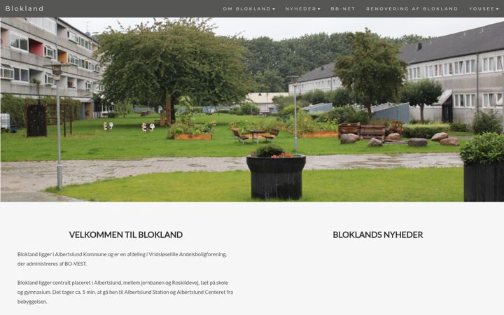 Screenshot of blokland.dk