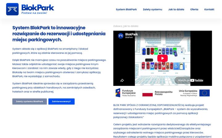 Screenshot of blokpark.pl