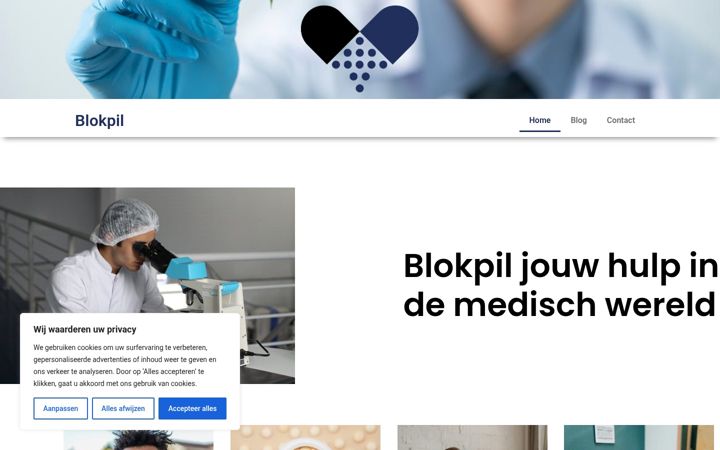 Zrzut ekranu blokpil.nl