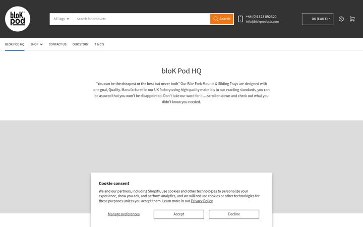 Screenshot of blokpod.com