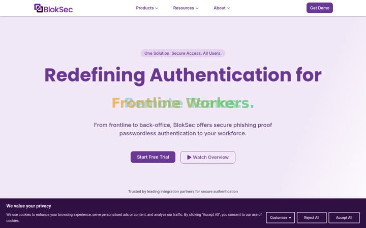 Screenshot of bloksec.com