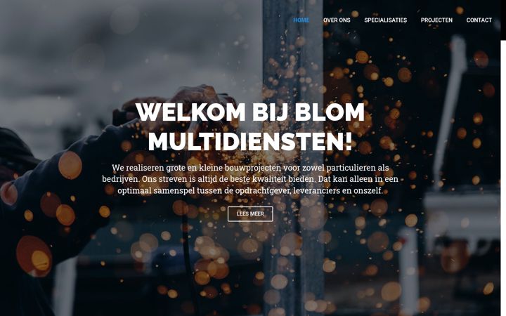 Screenshot of blom-multidiensten.nl