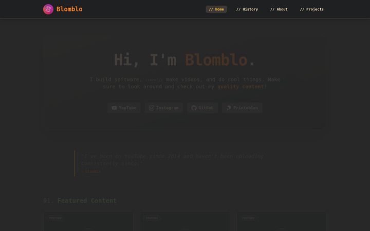Screenshot of blomblo.com