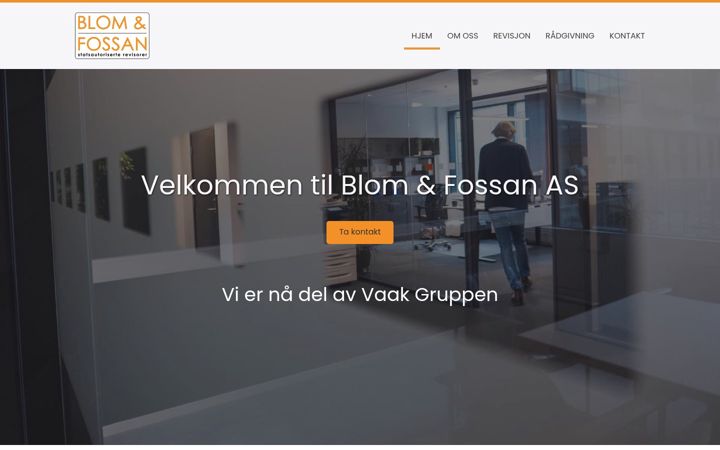 Screenshot of blomfossan.no