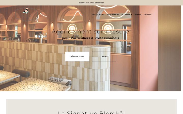 Screenshot of blomkal.com