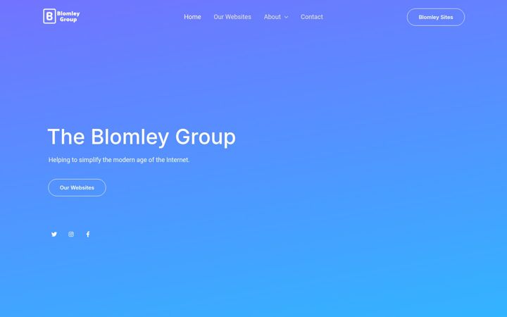 Screenshot of blomleygroup.com