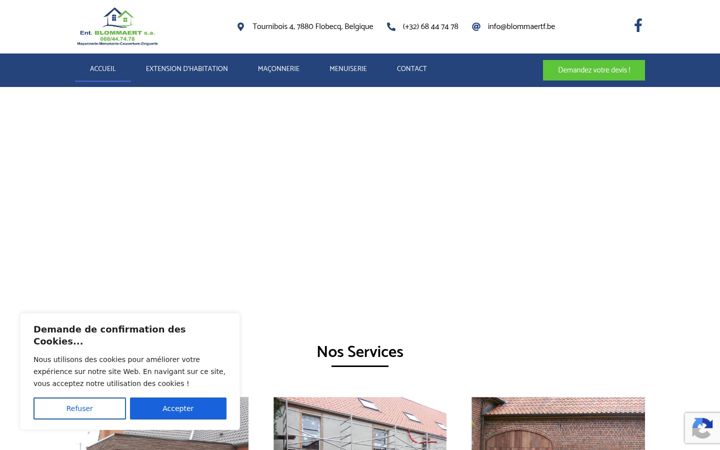 Screenshot of blommaertf.be