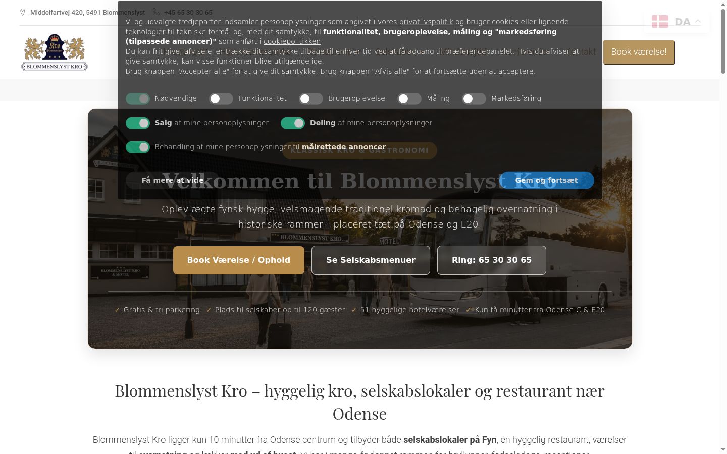 Capture d'écran de la bannière de consentement affichée avant toute interaction