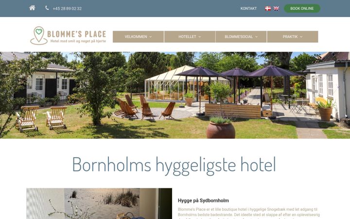 Screenshot of blommesplace.com