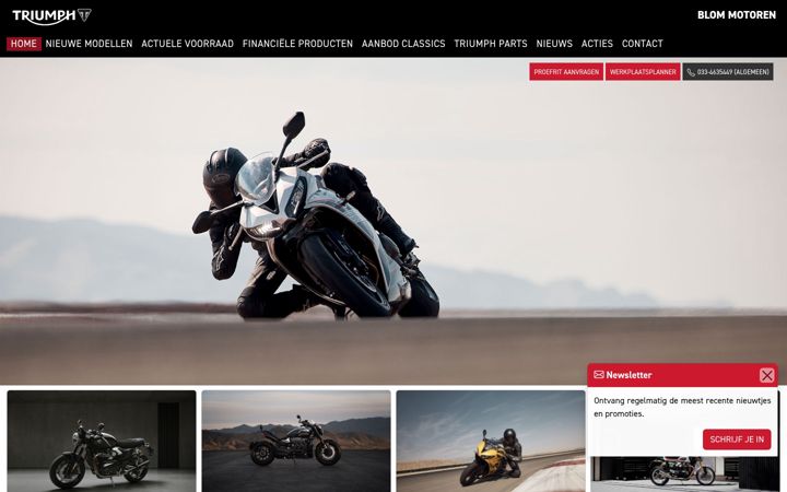 Screenshot of blommotoren.nl